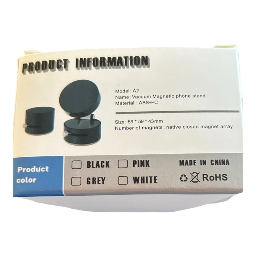 Black Vacuum Magnetic Phone Stand